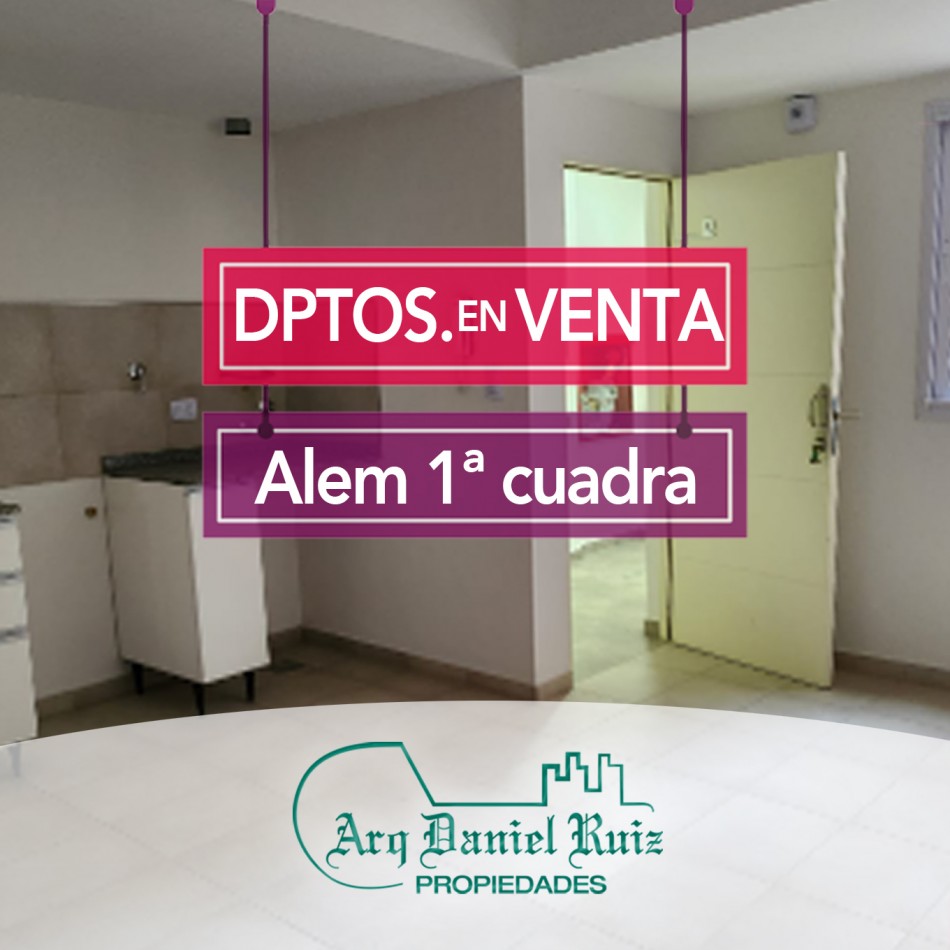 Dptos. en Venta en. Alem 1a Cuadra