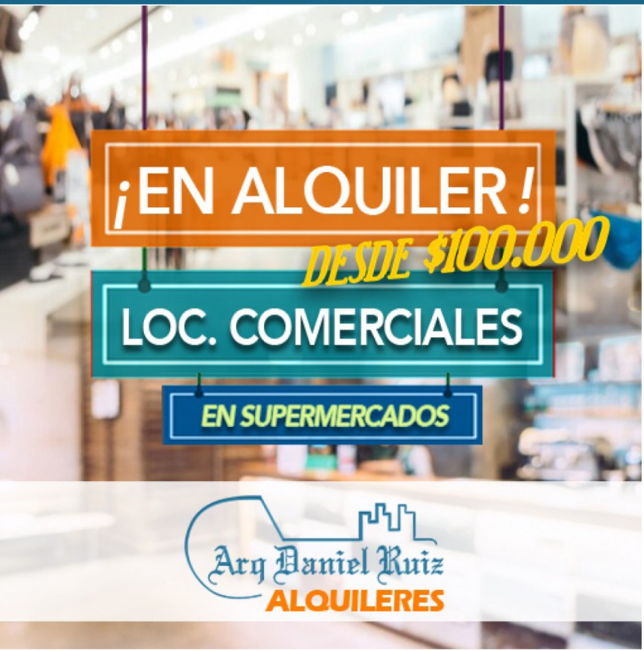 Locales Comerciales en Alquiler dentro de Supermercados