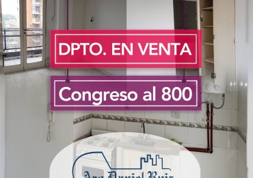 OPORTUNIDAD. DEPARTAMENTO EN VENTA 2 DORMITORIOS. Congreso al 800.