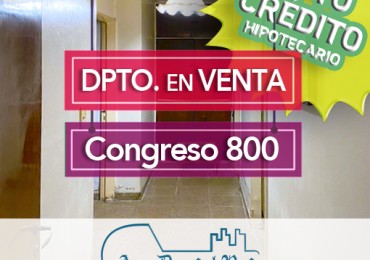 Departamento en Venta en Congreso al 800