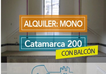 MONOAMBIENTE EN ALQUILER EN CATAMARCA AL 200