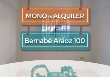  Monoambiente en Alquiler en Bernabe Araoz 100