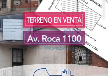 Terreno en Av. Roca 1100 en Venta